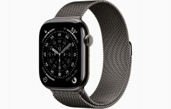 Умные часы Apple Watch Series 11 46 мм, Slate Titanium Case, Slate Milanese Loop, M/L