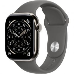 Умные часы Apple Watch Series 11 46 мм, M/L 140-245 мм, Natural Aluminum Case, Stone Gray Sport Band
