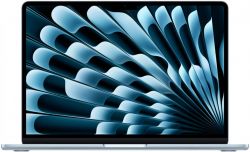 Ноутбук Apple MacBook Air 13 2025 2560x1664, Apple M4, RAM 24 GB, SSD 1024 GB, 10-Core CPU 10-Core GPU, macOS, Z1H9000E7, Sky Blue, небесно-голубой
