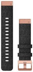 Ремешок Quickfit Band, 20 мм, Heathered Black Nylon with Rose Gold Hardware