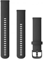 Ремешок Garmin Quick Release Band, 20 мм, Black with Slate Hardware