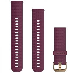 Ремешок Garmin Quick Release Band, 20 мм, Berry/Light Gold Hardware