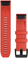 Ремешок Garmin QuickFit Band, 22 мм, Laser Red with Black Stainless Steel Hardware