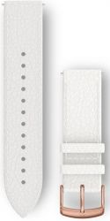 Ремешок Garmin Quick Release Band, 20 мм, White Italian Leather with Rose Gold Hardware