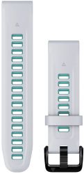 Ремешок Garmin QuickFit Band, 20 мм, Whitestone/Aqua Silicone