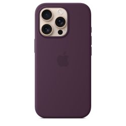 Чехол iPhone 16 Pro Silicone Case Plum, бордовый