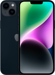 Смартфон Apple iPhone 14 Plus 128 ГБ, Dual: nano SIM + eSIM, Midnight, "тёмная ночь"