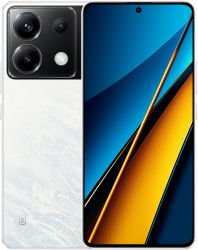 Смартфон Xiaomi Poco X6 5G 12/256 ГБ Global, Dual nano SIM, White, белый