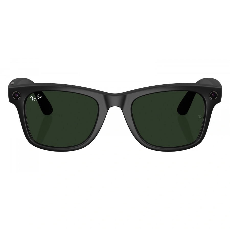 Смарт очки Ray Ban Wayfarer Matte Black/ Tranz Graphit Green Size 53, RW4008