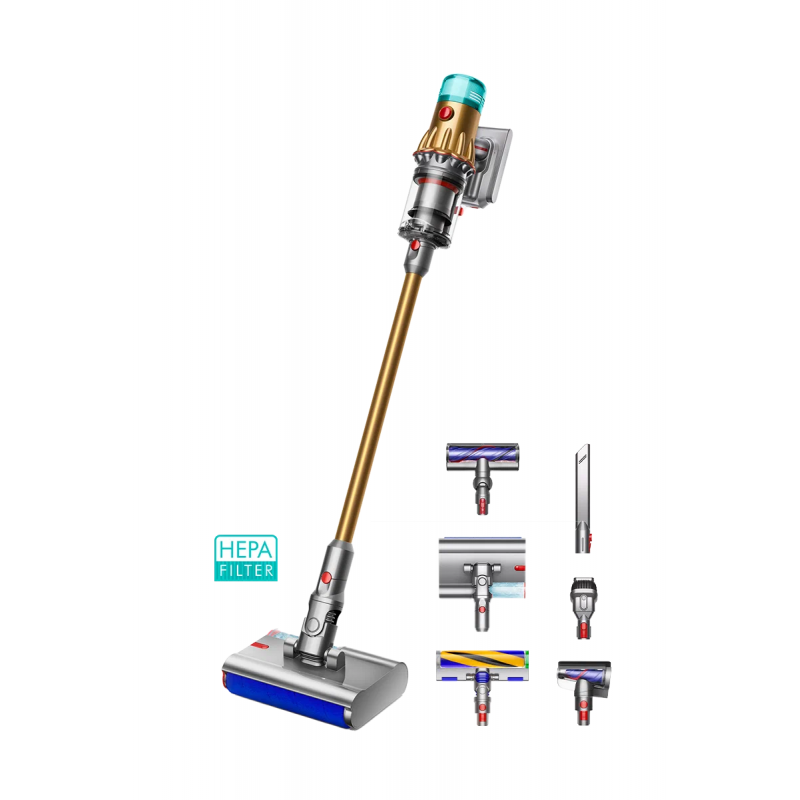 Пылесос Dyson V12S Detect Slim Submarine, Gold / Gold