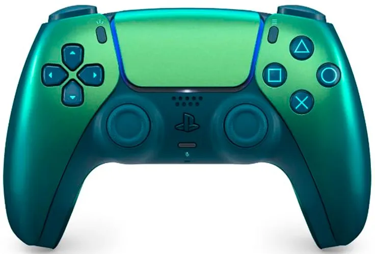 Геймпад для Sony DualSense для PS5, Chrome Teal (бирюзовый хром)