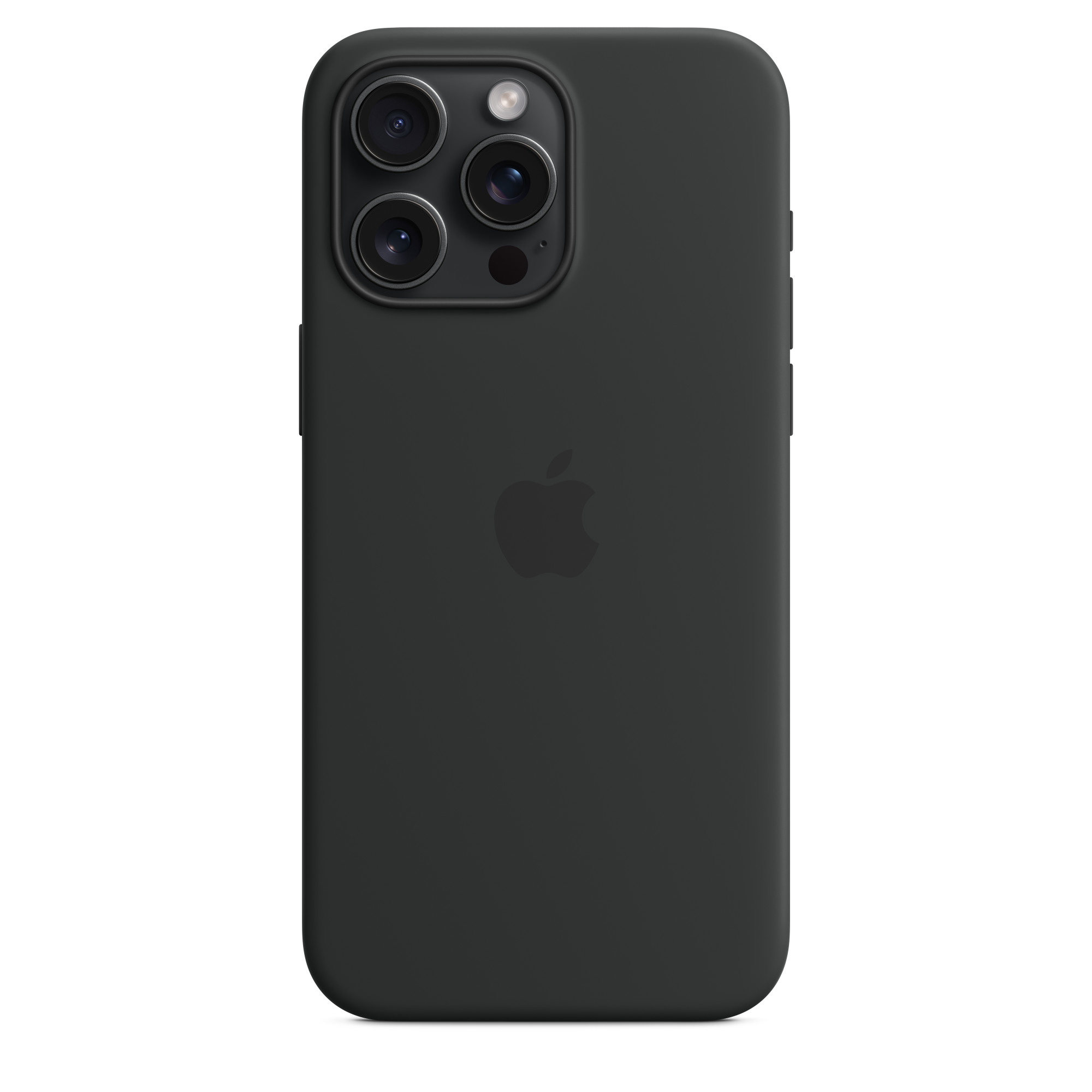 Чехол для iPhone 15 Pro Max Silicone Case with MagSafe – Черный: