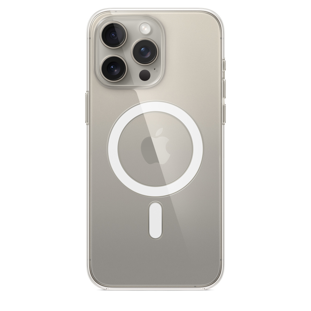 Чехол Apple iPhone 15 Pro Max Clear Case with MagSafe - прозрачный