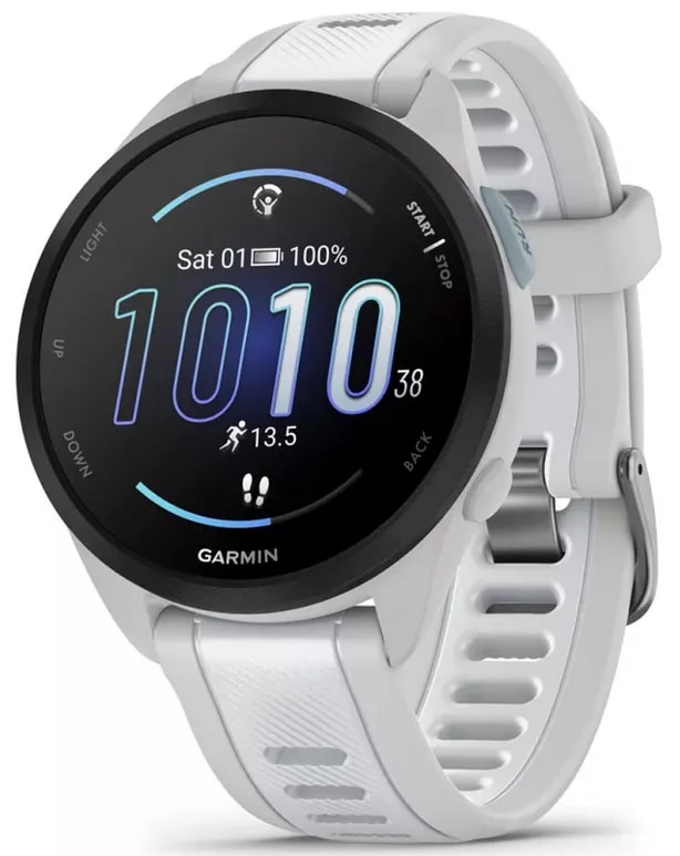 Смарт-часы Garmin Forerunner 165 Music GPS, WiFi, Mist Grey/Whitestone 010-02863-31