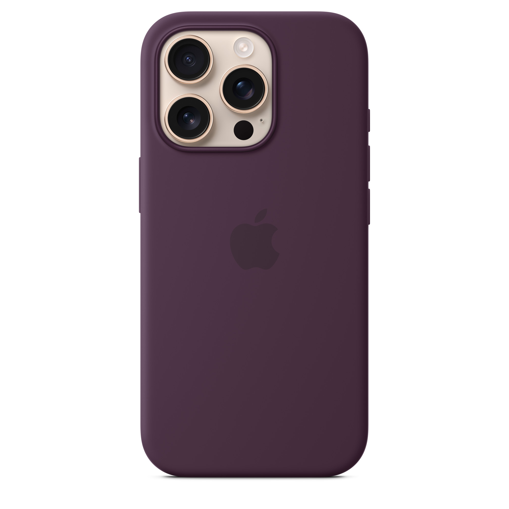 Силиконовый чехол iPhone 16 Pro Silicone Case with MagSafe Plum