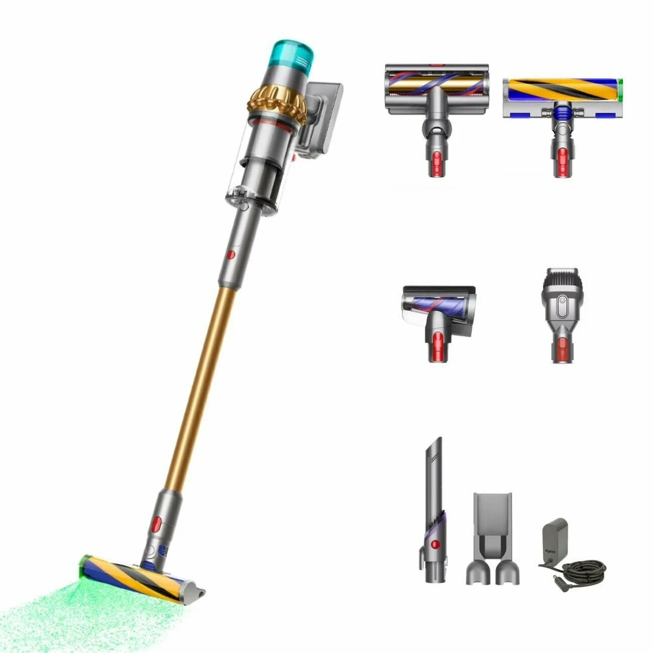 Вертикальный пылесос Dyson V15 SV47 Detect absolute , gold/gold