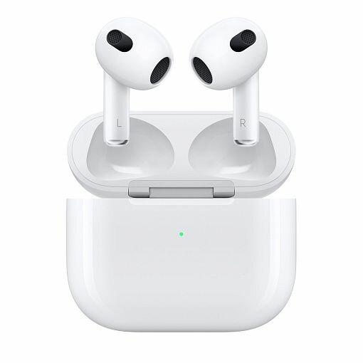 Беспроводные наушники Apple AirPods 3 (3-его поколения, 2022) с Lightning Charging Case, белые