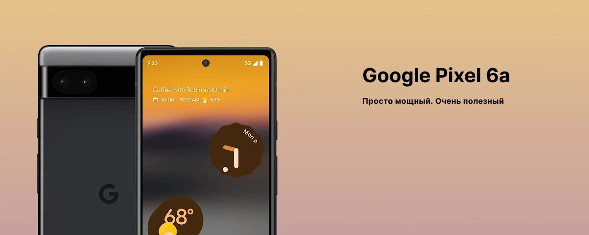 Смартфон Google Pixel 6a 6/128 ГБ, Black, черный