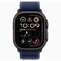 Ремешок AW Ultra 49mm Trail Loop Black Titanium Finish M/L Blue MG9R4