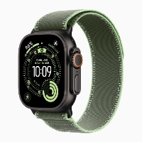 Ремешок AW Ultra 49mm Trail Loop Black Titanium Finish S/M Green/Neon MG9N4