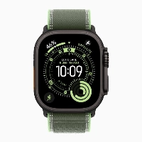 Ремешок AW Ultra 49mm Trail Loop Black Titanium Finish S/M Green/Neon MG9N4