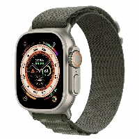 Ремешок AW Ultra 49mm Alpine Loop Natural Titanium Finish S Green MQE23