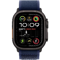 Ремешок AW Ultra 49mm Trail Loop Black Titanium Finish M/L Blue MYQ83