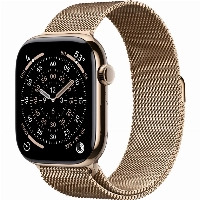 Apple Watch Series 11 46 мм, Gold Titanium Case, Gold Milanese Loop