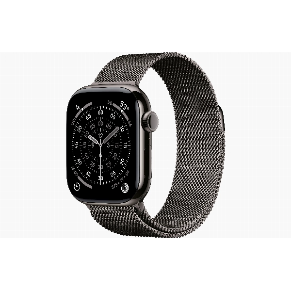 Apple Watch Series 11 42 мм, Slate Titanium Case, Slate Milanese Loop