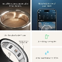 Oura Ring 4, Ceramic Petal, розовый, размер 7