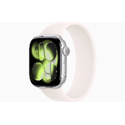 Умные часы Apple Watch Series 11 42 мм, Silver Aluminum Case, Light Blush Solo Loop Size 4