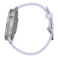 Garmin Venu 4 41mm Silver Bezel with Periwinkle Silicone Band, сиреневый