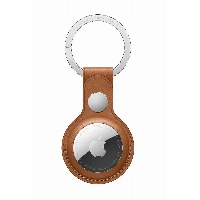Брелок для Apple AirTag Leather Key Ring, Saddle Brown