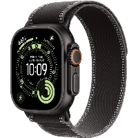 Apple Watch Ultra 3 49 мм, Black Titanium Case with Black/Charcoal Trail Loop (M/L)