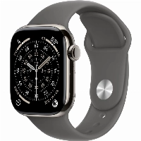 Apple Watch Series 11 42 мм, S/M 130-200 мм, Natural Aluminum Case, Stone Gray Sport Band