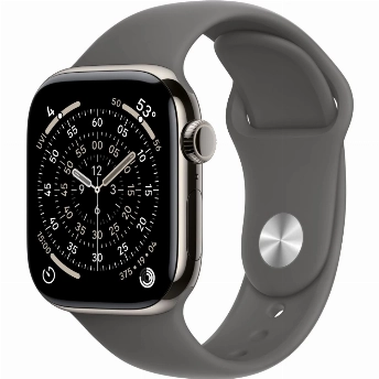 Умные часы Apple Watch Series 11 42 мм, M/L 140-245 мм, Natural Aluminum Case, Stone Gray Sport Band