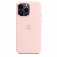 Apple iphone 14 Pro Max Silicone Case, Chalk Pink, розовый