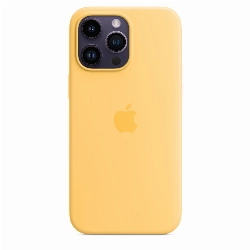 Чехол Apple iphone 14 Pro Max Silicone Case, Sunglow, желтый