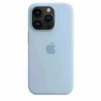 Apple iphone 14 Pro Max Silicone Case, Sky, голубой