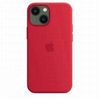 Apple iphone 13 mini Silicone Case, Red, красный