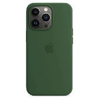 Apple iPhone 13 Pro Silicone Case, Clover, зеленый