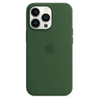 Apple iPhone 13 Pro Silicone Case, Clover, зеленый