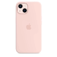 Apple iphone 13 mini Silicone Case, Chalk Pink, розовый