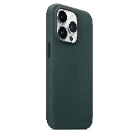 Apple iphone 14 Pro Max Leather Case, Forest Green, зеленый