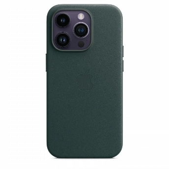Чехол Apple iphone 14 Pro Max Leather Case, Forest Green, зеленый