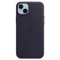 Apple iPhone 14 Plus Leather Case, Ink, фиолетовый