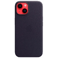 Apple iPhone 14 Plus Leather Case, Ink, фиолетовый