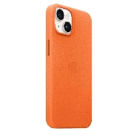 Apple iPhone 14 Leather Case, Orange, оранжевый
