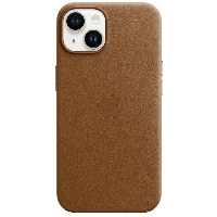Apple iPhone 14 Plus Leather Case, Umber, коричневый