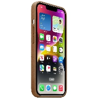 Apple iPhone 14 Plus Leather Case, Umber, коричневый